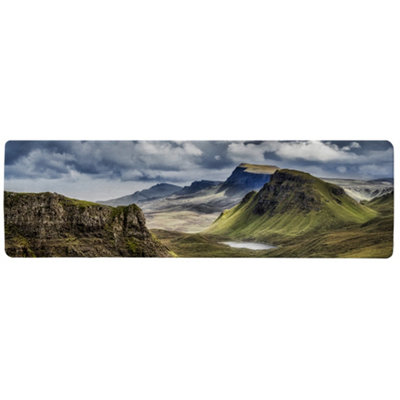Mountains in Highland,Scotland Designer Runner Special Soft Home Rug