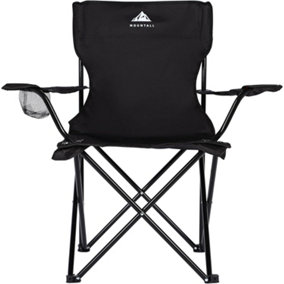 MOUNTALL Camping Quick Folding Chair with Carrying Bag Arm Rest Drink Holder