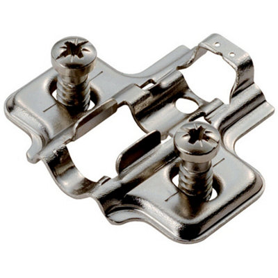 Mounting Plate for Soft Close Hinges with Euro Screw Bright Zinc Plated