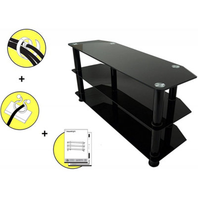 Mountright glass tv deals stand