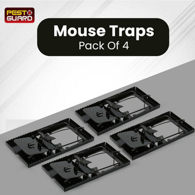 Mouse Traps That Kill Instantly 4 Pack Heavy Duty Mice Traps Reusable ...