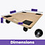 Move-It Large Dolly With Grip Pads, Heavy-Duty Anti-Slip Transport Roller Trolley, 59 x 49cm