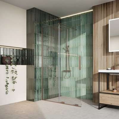 Movement Chrome Wetroom SIDE PANEL Screen 700mm - 8mm Glass