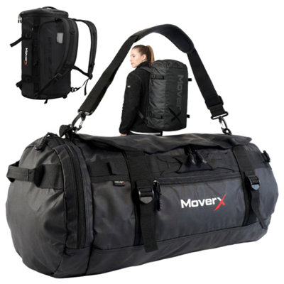 MoverX Heavy-Duty Waterproof Rucksack 60L - PVC Welded Seam Black