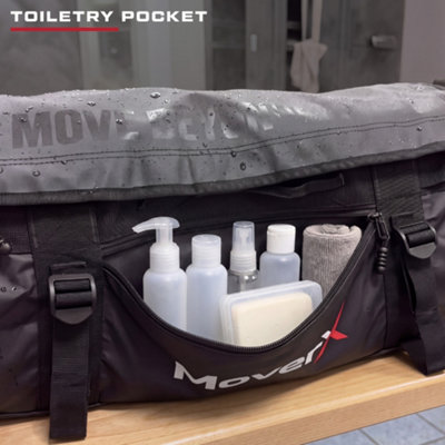 MoverX Heavy-Duty Waterproof Rucksack 60L - PVC Welded Seam Black