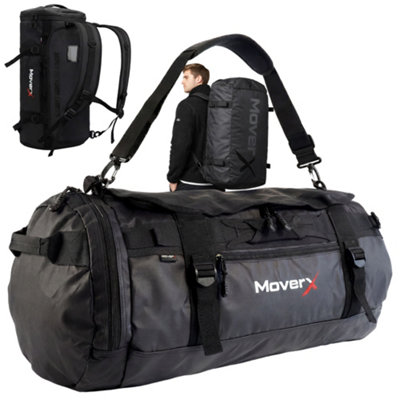 MoverX Heavy-Duty Waterproof Rucksack 90L - PVC Welded Seam Black
