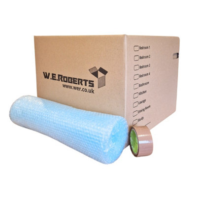 50m x 750mm Large Bubble Wrap Roll for packaging storage removals