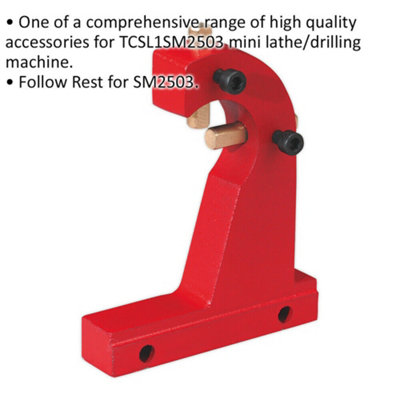 Moving Steady Follow Rest - Suitable for ys08817 Lathe & Drilling Machine
