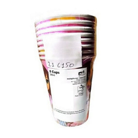 Moxie Girlz 260ml Party Cup (Pack of 8) Multicoloured (One Size)