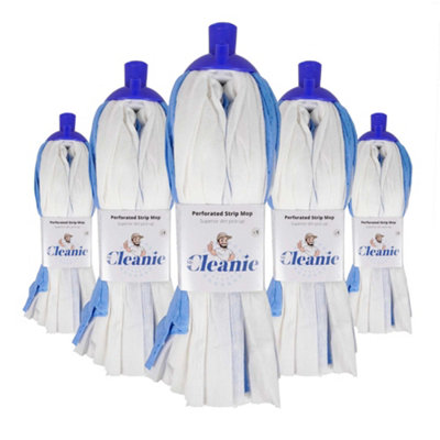 Mr Cleanie Perforated Strip Mop Replacement Head Refill for Household ...
