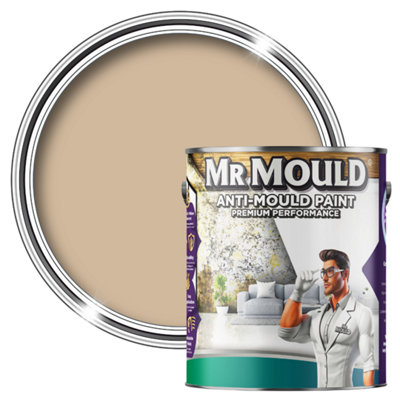 MR MOULD - Anti-Mould Paint - Premium Colour & Protection for Interior Walls & Ceilings - Beige - 5L