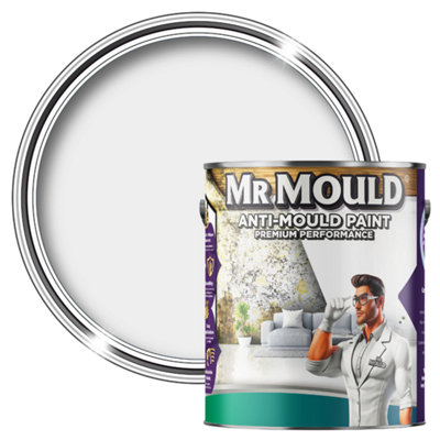 MR MOULD - Anti-Mould Paint - Premium Colour & Protection for Interior Walls & Ceilings - Magnolia - 5L