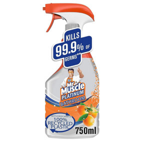Mr Muscle Bathroom Cleaner Platinum Mandarin & Orange 750ml