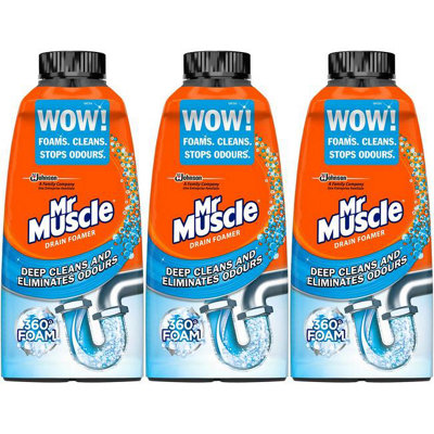 Mr Muscle Drain Foamer Odour Eliminator 500ml (Pack of 3)