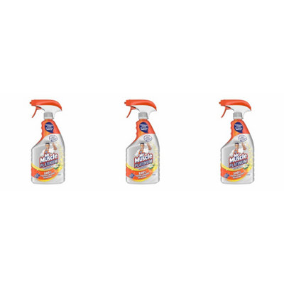 Mr Muscle Kitchen Cleaner Citrus Platinum Antibacterial Kitchen Spray, 750ml (Pack of 3)