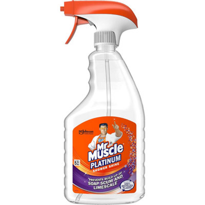 Mr Muscle Platinum Shower Shine Spray 750 ml (Pack of 12)