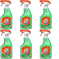 Mr Muscle Platinum Window & Glass Cleaner Trigger Spray, 750ml (Pack of 6)