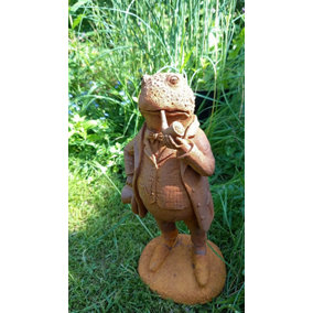 Mr Toad Garden Sculpture Decoration Ornament Made From Cold Cast Iron