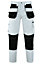 MS9 Men's Work Cargo Trousers Pants Jeans Comes with Multi Functional Pockets T5, White - 40W/30L