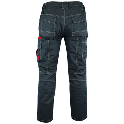 MS9 Mens Cargo Combat Multi Pockets Tactical Working Work Trouser