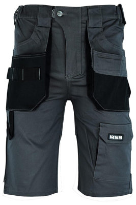MS9 Mens Cargo Combat Slim Fit Stretch Spandex Work Working Short ...