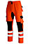 MS9 Mens Cargo Combat Work Trouser Tracksuit Jogging Bottoms Pants Joggers H10, Orange - XL
