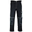 MS9 Mens Cargo Combat Work Working Trouser Trousers Pants Jeans with Multifuncational Pockets, Black - 30W/30L
