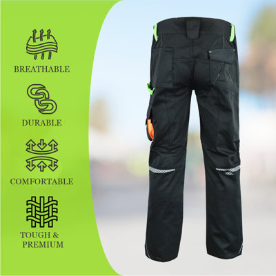 MS9 Mens Cargo Combat Working Work Trouser Trousers Pants Jeans 1145 - 32W/30L
