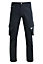 MS9 Mens Cargo Slim Fit Stretch Spandex Work Trousers Pants Jeans T1, Black - 30W/30L