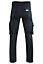 MS9 Mens Cargo Slim Fit Stretch Spandex Work Trousers Pants Jeans T1, Black - 34W/30L