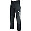 MS9 Mens Cargo Work Trousers Pants Jeans with Multi Pockets S5, Black - 38W/32L