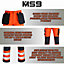MS9 Mens Hi Viz Cargo Combat Holster Pockets Tactical Working Work Trouser Trousers Pants Jeans, Orange - 42W/30L