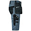 MS9 Mens Work Redhawk Cargo Combat Holster Pockets Tactical Worker Working Shorts E1, Grey - 40W