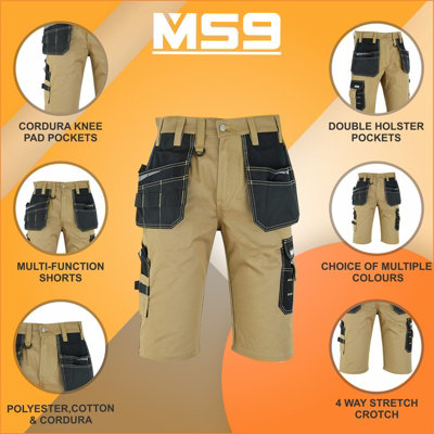 MS9 Mens Work Redhawk Cargo Combat Holster Pockets Tactical Worker ...