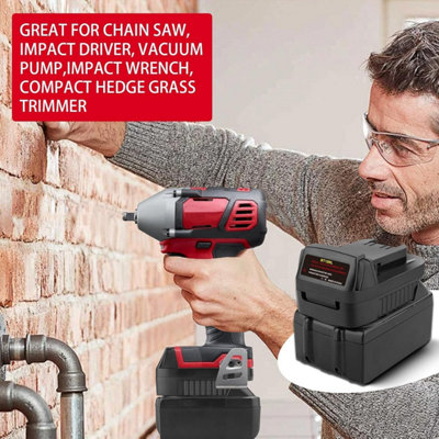 Namvo DM18M Batterijadapter – Compatibel Met Makita 18V – Gebruik 20V Of Milwaukee M18 Accu Op Makita Gereedschap – Met USB-poort