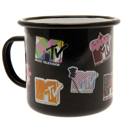 MTV Enamel Mug Set Black/Blue (One Size)