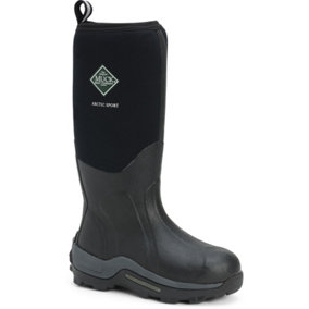 Muck Boots Arctic Sport Pull On Wellington Boot Black/Black Size 8