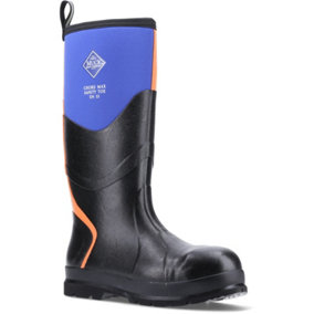 Muck Boots Chore Max S5 Safety Wellington Blue/Orange Size 8
