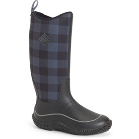 Muck Boots Hale Wellington Black/Grey Plaid