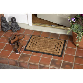 Mud Stopper Chadderton Doormat Rubber Mat Non-Slip 40 x 60 cm - Small Rectangles