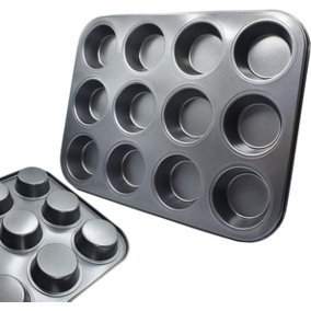Muffin Tray and Cupcake Tray for Muffin Tin Pan, with Non-Stick Surface (12 Cup - 1 Pack)
