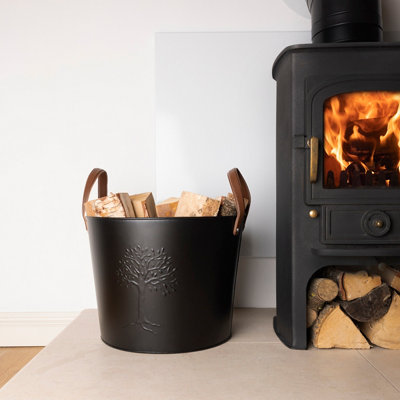 Mulberry Pair of Wood Buckets Timeless Style Iron - 4