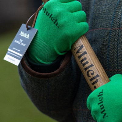 Mulch. Bamboozle It Gardening Gloves - Soft Bamboo with Textured Latex Palm - Medium Size 8 - 1 Pair - 6
