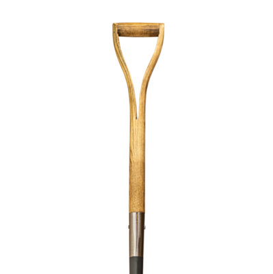 Mulch. Garden Digging Fork - Graphite Grey - Strengthened High Carbon Steel Shaft - Hand Stained Straight Grained Ash Handle - 3