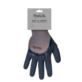 Mulch. Get A Grip Teal Gardening Gloves, 100% Polyester, Textured Surface for Extra Grip, Large Size 9, 1 Pair