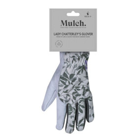 Mulch. Lady Chatterleys Glover Gardening Gloves, Soft Leather with Spandex Stretch, Medium Size 8, 1 Pair