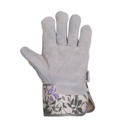 Mulch. The Thornstar Gardening Gloves - Suede Fingertips and Palm - Extended Cuff - Medium Size 8 - 1 Pair - 4