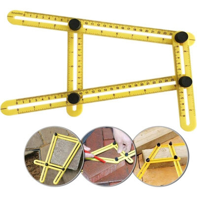 Multi angle template tool ruler foldable measuring tool for DIYers ...