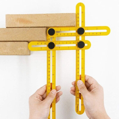 Multi angle template tool ruler foldable measuring tool for DIYers ...