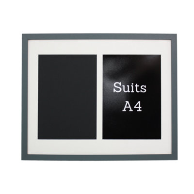 Multi Aperture Photo Frame. Designed to Display two A4 Certificates ...